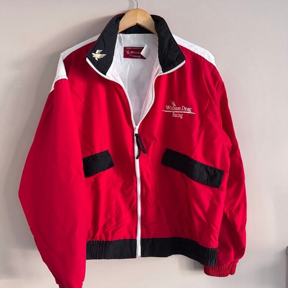 Winston Drag Racing Jacket Vintage Nascar Windbreaker By Swingster Size Large - Picture 2 of 11